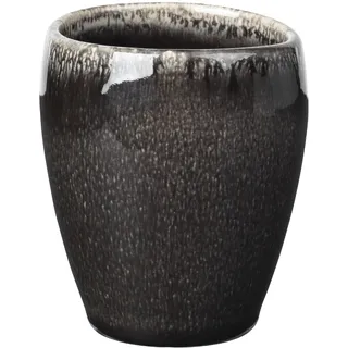 Broste Copenhagen - Espressobecher - Steingut - 'Nordic Coal' Farbe: anthrazit-braun - 100 ml