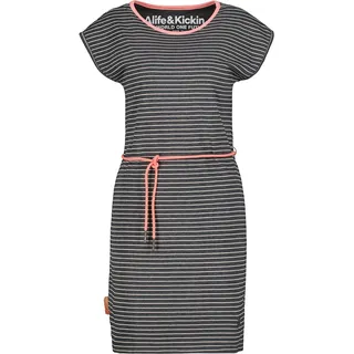 ALIFE and Kickin EllenAK B Dress – Damen Jerseykleid Knielang – Bequem & Stylisch für Alltag & Freizeit – Freizeitkleid für Frühling & Sommer Moonless L - L