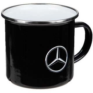 Mercedes-Benz Emaille Tasse schwarz MBTG0069