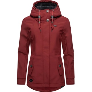 Softshelljacke RAGWEAR "Monadde Softshell" Gr. S (36), rot Damen Jacken Lange Praktische Softshell Damenjacke