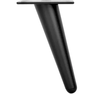 woplus 4 Stück Schräg Möbelfüße Schwarz 13cm Konisch Möbelbeine Ersatz Möbelfüße Metall Schrankfüße Sofa Füße für Sofa, TV-Schrank, Bett, Couchtisch (Höhe13 cm)