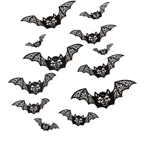 Halloween-hohlfledermaus 3d-stereo-schwarze Fledermaus-geisterfest-party-szene