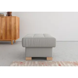 Hocker SIT & MORE "Quincy", silber, B:60cm H:41cm T:60cm, Hocker, Sitzhocker