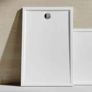 Hüppe Purano Rechteck-Duschwanne 100 x 90 cm Marmor Weiß (202272055)
