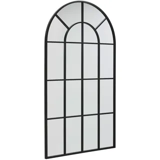 Mid.you Wandspiegel, Schwarz, Metall, Glas, Holzwerkstoff, rechteckig, 100x180x3 cm, Bsci, Spiegel, Wandspiegel