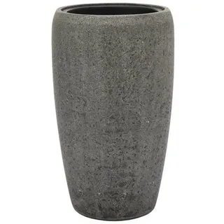 Flingora Bodenvase Gloria, mit Einsatz - Fiberglas - Indoor & Outdoor - Steingrau - Höhe 51 cm grau Ø 32 cm x 51 cm
