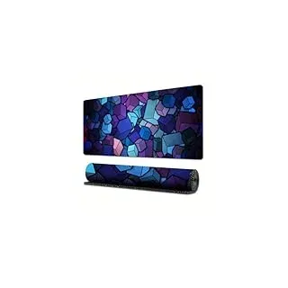 Treer Einfacher Modestil Gaming Mauspad, Mousepad mit Vernähte Kanten, Mauspad L/XL/XXL, rutschfeste Gummibasis Mousepad Gaming, Mauspad Groß (Zauberwürfel,800x300mm)