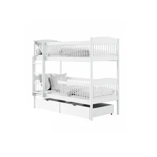 Kids Collective Etagenbett, Weiß, Holz, Kiefer, 80x180 cm, Kinderzimmer & Jugendzimmer, Kindermöbel, Kinderbetten, Etagenbetten