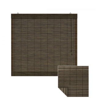 Bambus-Raffrollo 120x160 cm dunkelbraun | VICTORIA M (ohne Klemmhalter)