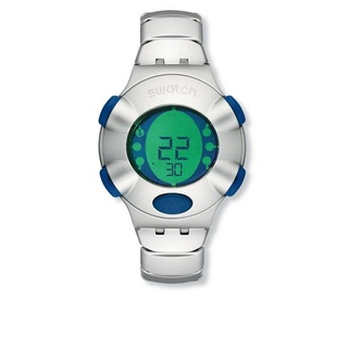 Swatch Quarzuhr YQS1000AS, 68 g leicht durch Aluminiumgehäuse und -armband