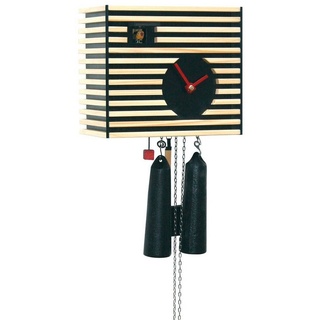 Rombach & Haas Moderne Kuckucksuhr original aus dem Schwarzwald Rombach & Haas 8-Tages Laufwerk Bauhaus Stil 20cm