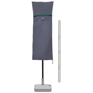 Sekey Sonnenschirm-Schutzhülle Amepschirm Schutzhülle für Sonnenschirm mit Reißverschluss und Stab, für 460 x 270 cm Doppelsonnenschirm für Doppelsonnenschirm