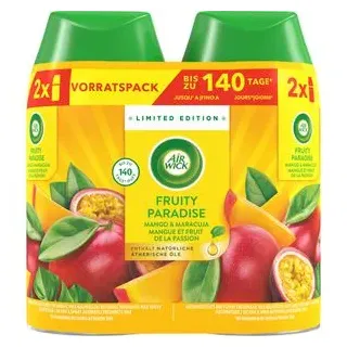 Airwick Raumduft Freshmatic Max, Duo, 2x 250 ml, Nachfüller, Doppelpack, Fruity Paradise, Mango & Maracuja
