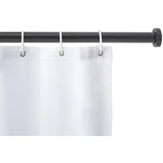 Wenko Duschvorhangstange Luz 110 - 185 cm schwarz