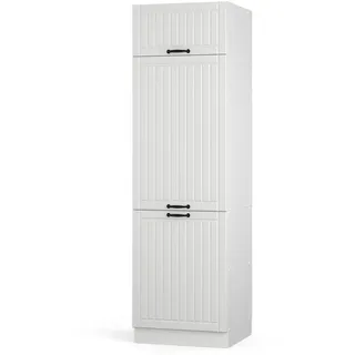Vicco Kühlumbauschrank Fame-Line 60 x 58 x 207 cm Weiß