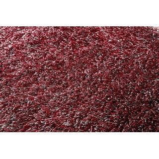 Teppich Teppich Polyshaggy Sense Set Bettumrandung, Peyer Syntex, rechteckig grau|rot