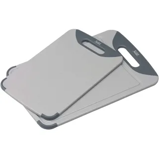 Silit Schneidebrett Set 2-teilig Kunststoff 32 x 20 cm / 38 x 25 cm Grau