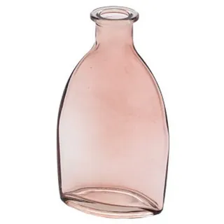 Sandra Rich Dekovase Vase - aus Glas - schmal - ca. 7,9 x 4 x 14,1 cm - rosa rosa