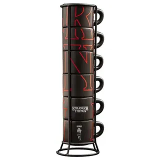 Bialetti Stranger Things stapelbare Tassen, 6 x 80 ml