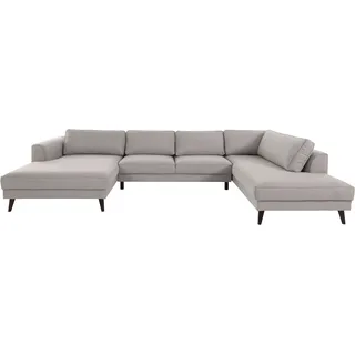 Wohnlandschaft INOSIGN "Lumber Jack, U-Form", grau (taupe), B:354cm H:85cm T:201cm, Sofas, in moderner Optik