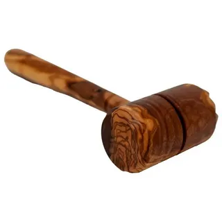 Benera Fleischklopfer Olivenholz Fleischhammer Schnitzelklopfer I Doppelseitig I 25 cm