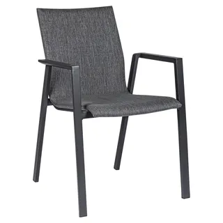 BIZZOTTO Gartenstuhl Odeon 55 x 60 x 83 cm grau stapelbar