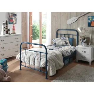 Vipack Metallbett New York 90 x 200 cm blau