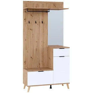 Carryhome Kompaktgarderobe NORDIC - B/H/T ca. 103.00x202.00x40.00