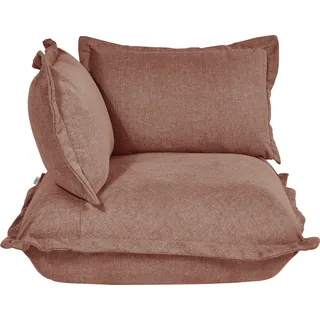 Sofa-Eckelement TOM TAILOR HOME "Cushion" Polsterelemente Gr. Chenille GCP, orange (soft coral gcp 737) Sofa-Element Sofaelemente im lässigen Kissenlook, mit softer Kaltschaumpolsterung