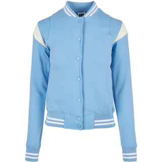 URBAN CLASSICS Inset College Jacke Blue Sky / White XS