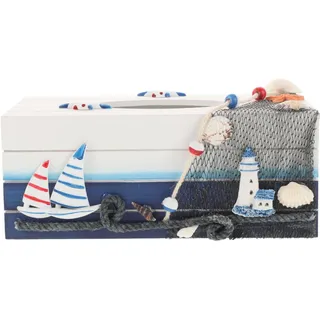 TOPBATHY Mediterrane Taschentuchbox Aus Holz, Dekorative KosmetiktüCherbox Mit Magnetverschluss, NachfüLlbare Tissue Box FüR Wohnzimmer, Schlafzimmer Und BüRo
