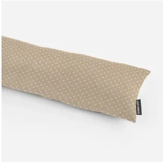 SCHÖNER LEBEN. Zugluftstopper Zugluftstopper Pünktchen natur weiß div. Größen von SCHÖNER LEBEN., allergikergeeignet beige 15 cm x 110 cm x 15 cm