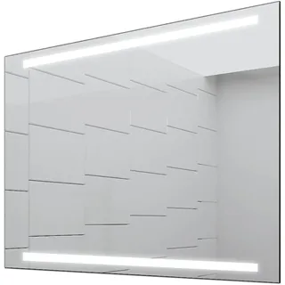 Concept2u® Badspiegel Enjoy Badezimmerspiegel mit 4.000K neutralweißer Beleuchtung 120 cm Breit x 80 cm Hoch Licht Oben+UNTEN