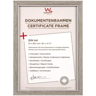 WALTHER+ DESIGN Hygge Holzrahmen grau 21x29,7 cm 2er Set