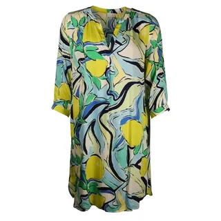 Milano Italy Dress W Gathering at Neck, Pleat at - 38