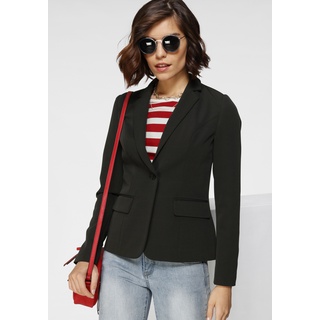 Kurzblazer TAMARIS Gr. 34, schwarz (schwarz (blazer aus nachhaltigem material)) Damen Blazer in Trendfarben - NEUE KOLLEKTION