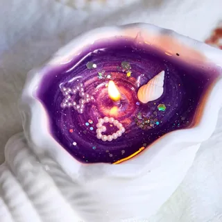 Muschel Kerzen, Meeres Kerze, Meereswind Muschel Duftkerze, Muschel Aromatherapie Kerze, Handgefertigte Sojawachskerze, Sandelholz Kerzen Mit Langer Brenndauer
