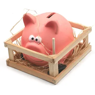 Out of the Blue Spardose Rosa Keramik Sparschwein 15 cm