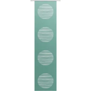 Neutex for you! Schiebegardine NEUTEX FOR YOU "Padova" Gr. 1, blau (petrol), B:57cm H:145cm, Scherli, Polyester, Gardinen, inkl. Befestigungszubehör, Halbtransparent, Sauberer Abschluss, modern