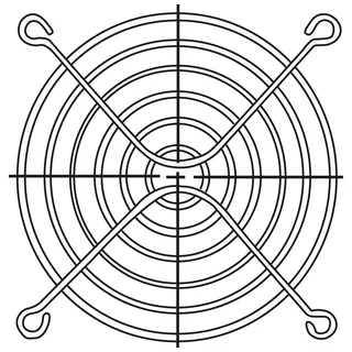 FANGRILL-60 - Schutzgitter für Lüfter 60x60mm