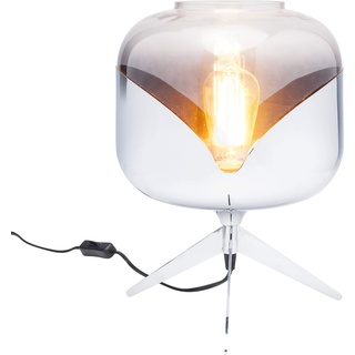 Kare Design Tischleuchte Chrome Goblet Ball, Nachttischlampe, Tischlampe siber, (H/B/T) 35x27x27cm