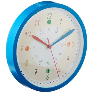 TFA Kinder-Wanduhr 30,8 cm 60.3058.06.91 blau