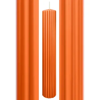 Wiedemann Kerzen Rillen Kerzen 300 x Ø 45 mm 4 St. Orange/Aprikose