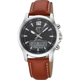 ETT Eco Tech Time Professional World Timer Leder 45 mm EGA-11713-21L