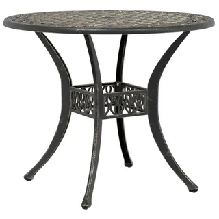vidaXL Gartentisch Ø 90 x 75 cm Bronze