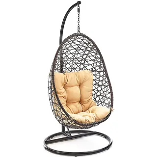 Kobolo Hängesessel Crisscross Braun