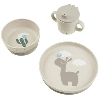 Done by Deer Kindergeschirr + Kinderbesteck Lalee Sand, Beige 3 St.