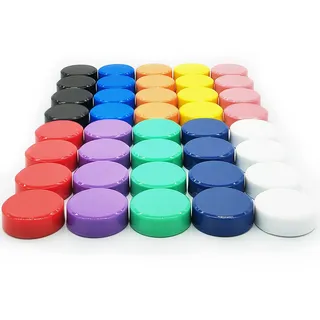 PYJLBX Magnete für magnettafel, 40 Stück Magnet kühlschrankmagnete, Magnete kühlschrank magneten kleine Mini Magnete bunt rund whiteboard Magnete stark Magnets für Kühlschrank, Magnetwand (10 Farben)