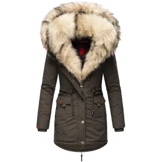 Navahoo Sweety Wintermantel Dicker Winterparka Schwarz M