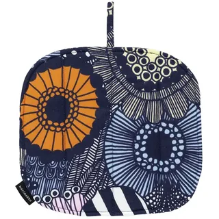 Marimekko - Siirtolapuutarha Topflappen, weiß / hellgelb / orange / hellblau